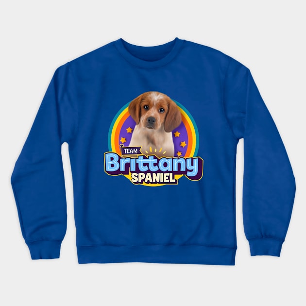 Brittany Spaniel Crewneck Sweatshirt by Puppy & cute